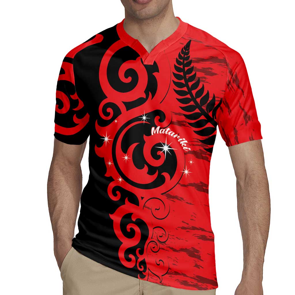 New Zealand Matariki Rugby Jersey Maori New Year Koru Pattern