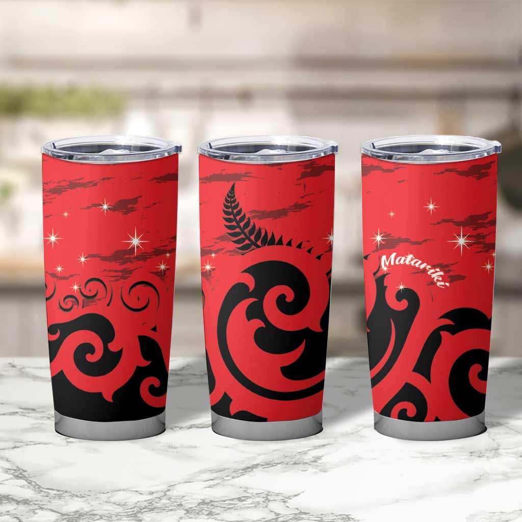New Zealand Matariki Tumbler Cup Maori New Year Koru Pattern