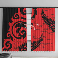 New Zealand Matariki Window Curtain Maori New Year Koru Pattern