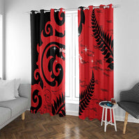 New Zealand Matariki Window Curtain Maori New Year Koru Pattern