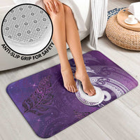 New Zealand Matariki Bathroom Set Maori Manaia Galaxy Silver Fern Purple Color LT22 - Polynesian Pride