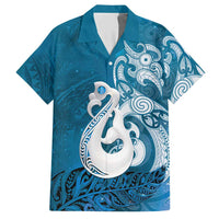 New Zealand Matariki Hawaiian Shirt Maori Manaia Galaxy Silver Fern Blue Color LT22 Blue - Polynesian Pride