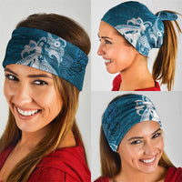 New Zealand Matariki Neck Gaiter Maori Manaia Galaxy Silver Fern Blue Color LT22 - Polynesian Pride