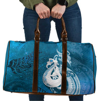 New Zealand Matariki Travel Bag Maori Manaia Galaxy Silver Fern Blue Color LT22 Blue - Polynesian Pride