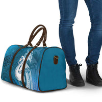 New Zealand Matariki Travel Bag Maori Manaia Galaxy Silver Fern Blue Color LT22 - Polynesian Pride