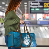 New Zealand Matariki Travel Bag Maori Manaia Galaxy Silver Fern Blue Color LT22 - Polynesian Pride