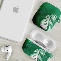 New Zealand Matariki AirPods Case Maori Manaia Galaxy Silver Fern Green Color LT22 - Polynesian Pride