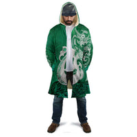 New Zealand Matariki Cloak Maori Manaia Galaxy Silver Fern Green Color LT22 - Polynesian Pride