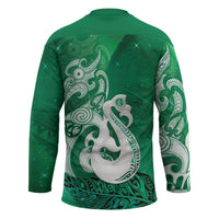 New Zealand Matariki Hockey Jersey Maori Manaia Galaxy Silver Fern Green Color