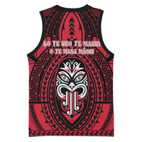 New Zealand Maori Language Week Basketball Jersey Te Wiki O Te Reo Maori Hei Tiki LT22 - Polynesian Pride