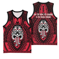 New Zealand Maori Language Week Basketball Jersey Te Wiki O Te Reo Maori Hei Tiki LT22 - Polynesian Pride