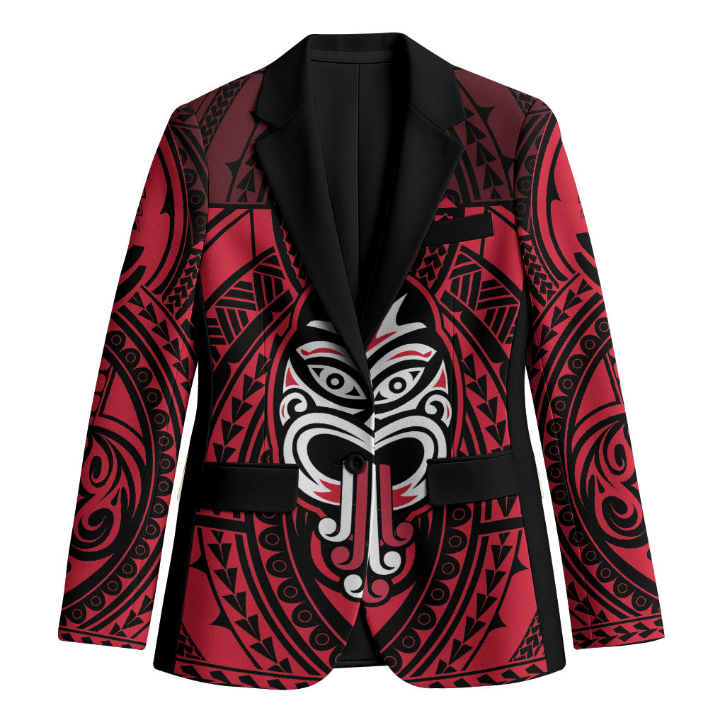 New Zealand Maori Language Week Blazer Te Wiki O Te Reo Maori Hei Tiki LT22 Unisex Red - Polynesian Pride