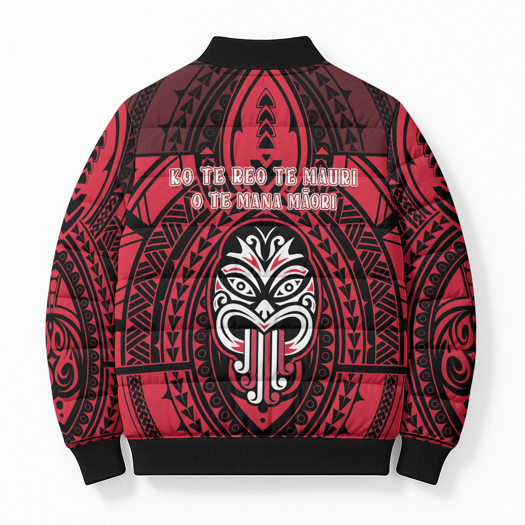 New Zealand Maori Language Week Bomber Puffer Jacket Te Wiki O Te Reo Maori Hei Tiki LT22 - Polynesian Pride