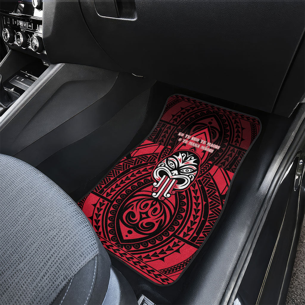 New Zealand Maori Language Week Car Mats Te Wiki O Te Reo Maori Hei Tiki LT22 - Polynesian Pride