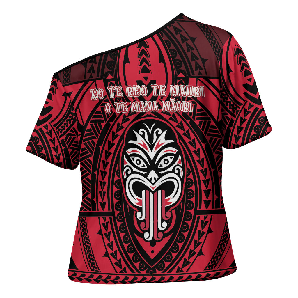 New Zealand Maori Language Week Cross Shoulder Shirt Te Wiki O Te Reo Maori Hei Tiki LT22 - Polynesian Pride