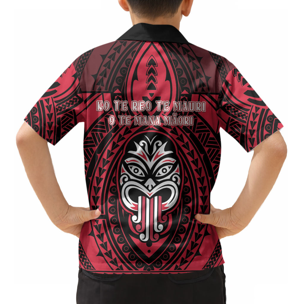 New Zealand Maori Language Week Kid Hawaiian Shirt Te Wiki O Te Reo Maori Hei Tiki LT22 - Polynesian Pride