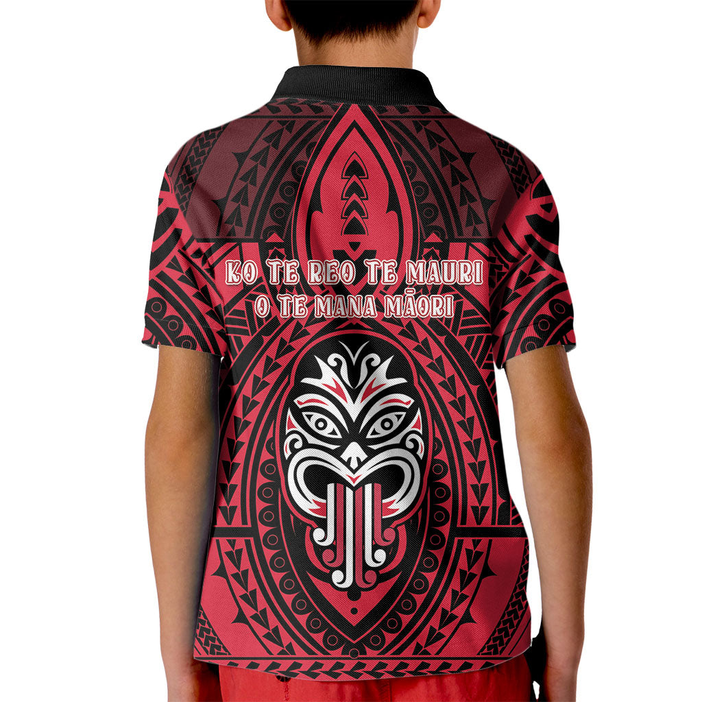 New Zealand Maori Language Week Kid Polo Shirt Te Wiki O Te Reo Maori Hei Tiki LT22 - Polynesian Pride
