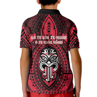 New Zealand Maori Language Week Kid Polo Shirt Te Wiki O Te Reo Maori Hei Tiki LT22 - Polynesian Pride