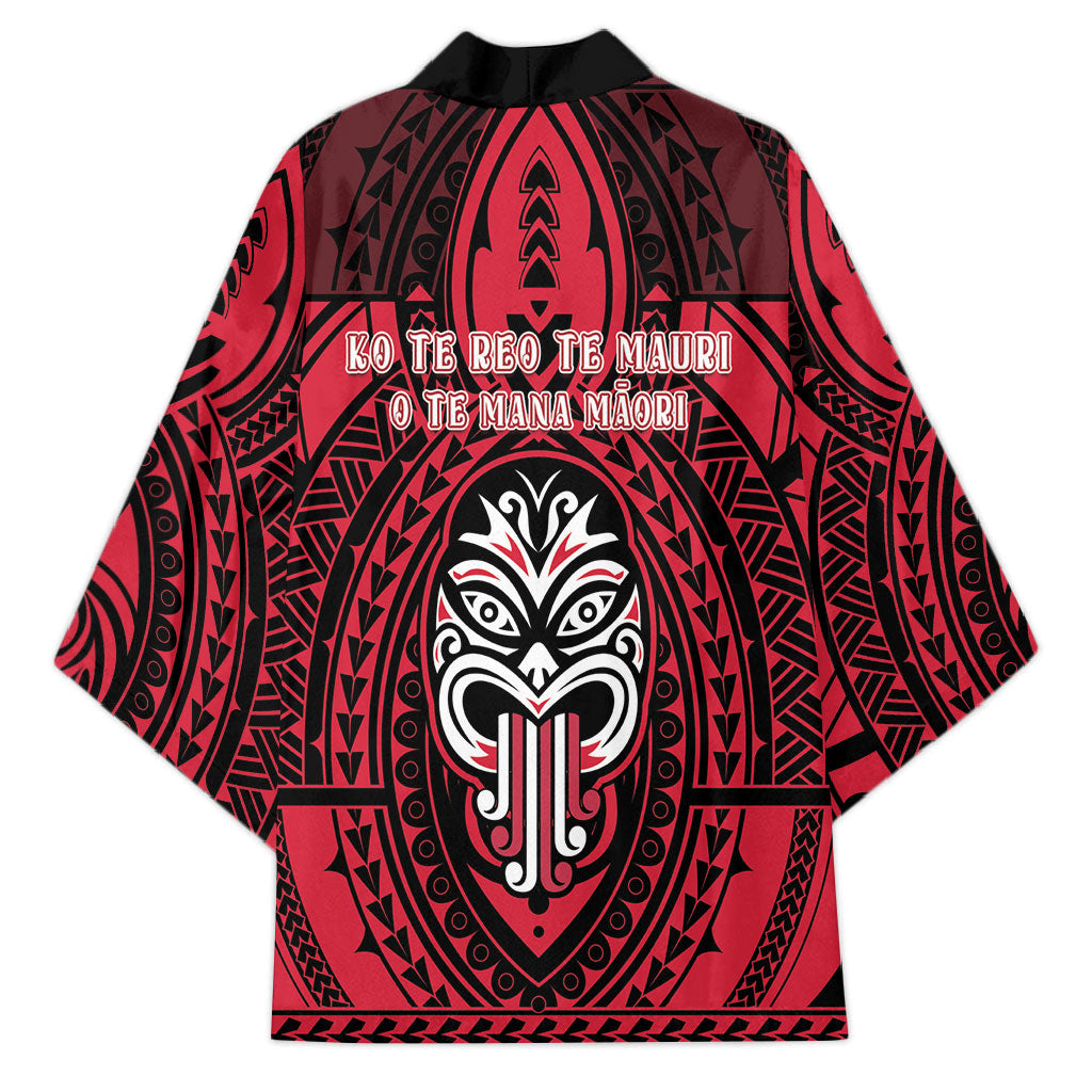 New Zealand Maori Language Week Kimono Te Wiki O Te Reo Maori Hei Tiki LT22 - Polynesian Pride