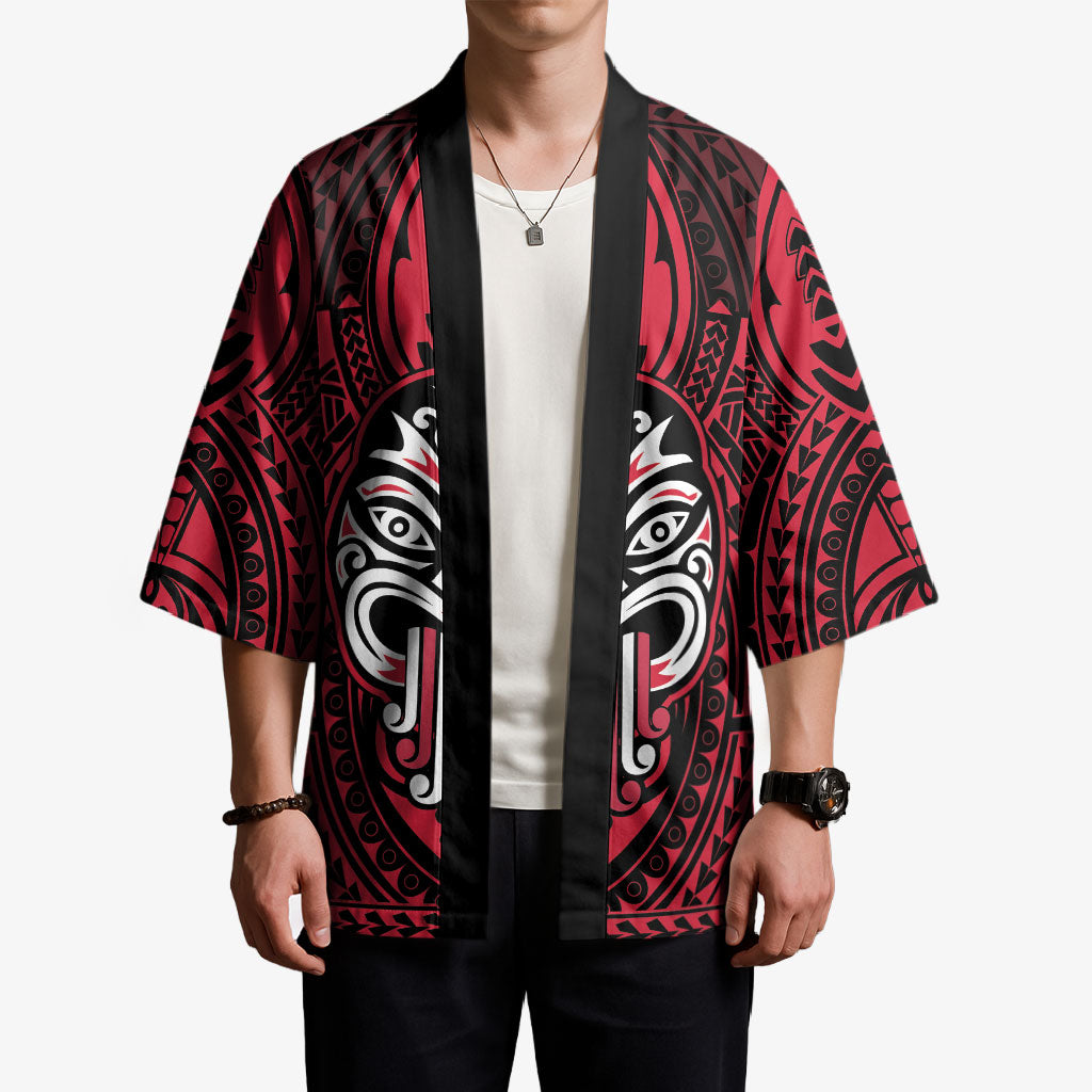 New Zealand Maori Language Week Kimono Te Wiki O Te Reo Maori Hei Tiki LT22 - Polynesian Pride