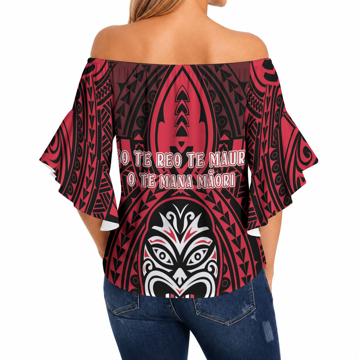 New Zealand Maori Language Week Off Shoulder Wrap Waist Top Te Wiki O Te Reo Maori Hei Tiki LT22 - Polynesian Pride