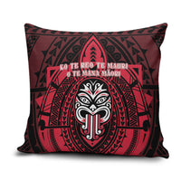 New Zealand Maori Language Week Pillow Cover Te Wiki O Te Reo Maori Hei Tiki LT22 Red - Polynesian Pride