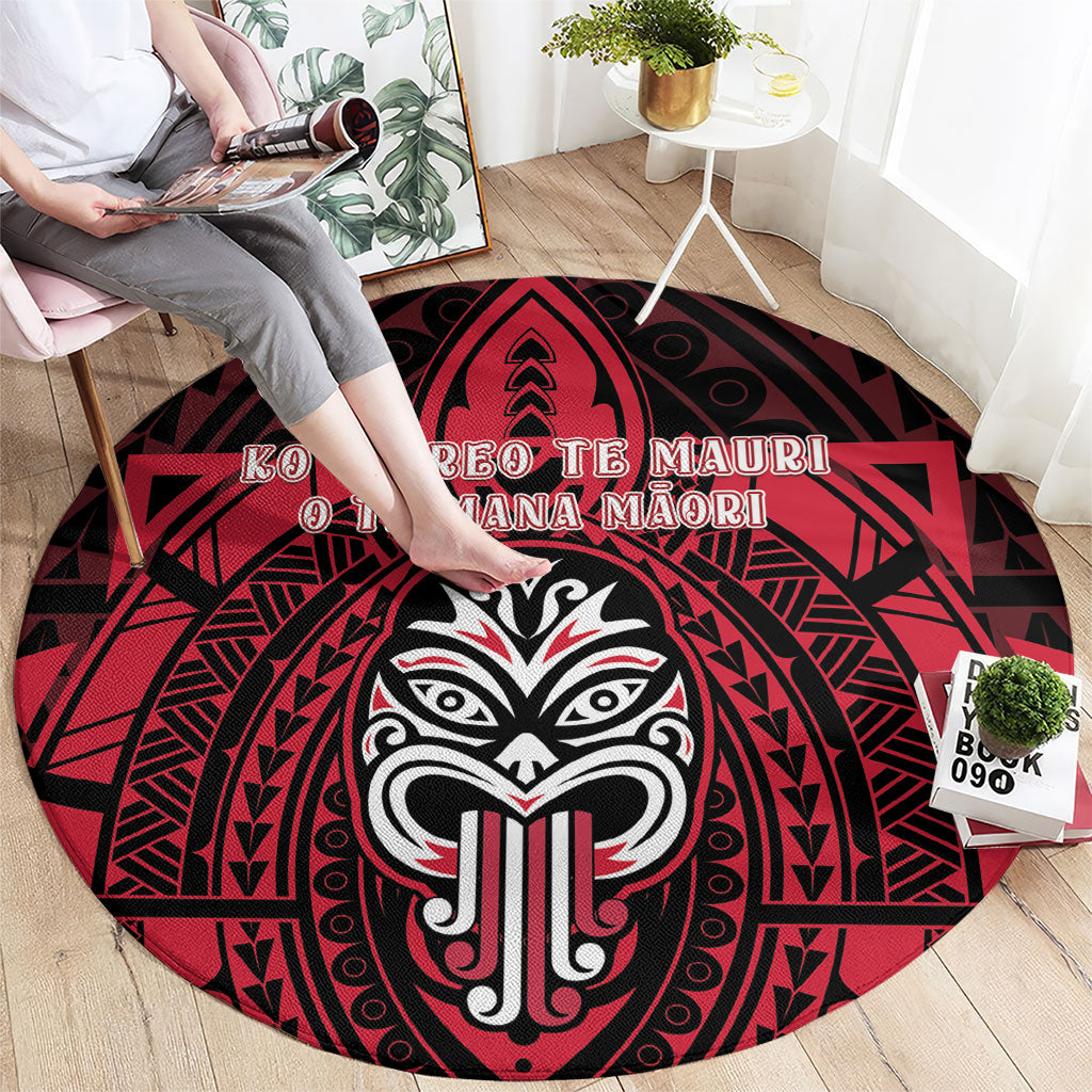 New Zealand Maori Language Week Round Carpet Te Wiki O Te Reo Maori Hei Tiki LT22 - Polynesian Pride