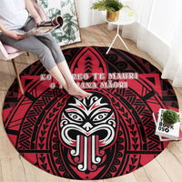 New Zealand Maori Language Week Round Carpet Te Wiki O Te Reo Maori Hei Tiki LT22 - Polynesian Pride