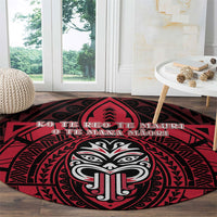 New Zealand Maori Language Week Round Carpet Te Wiki O Te Reo Maori Hei Tiki LT22 - Polynesian Pride