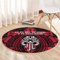 New Zealand Maori Language Week Round Carpet Te Wiki O Te Reo Maori Hei Tiki LT22 - Polynesian Pride