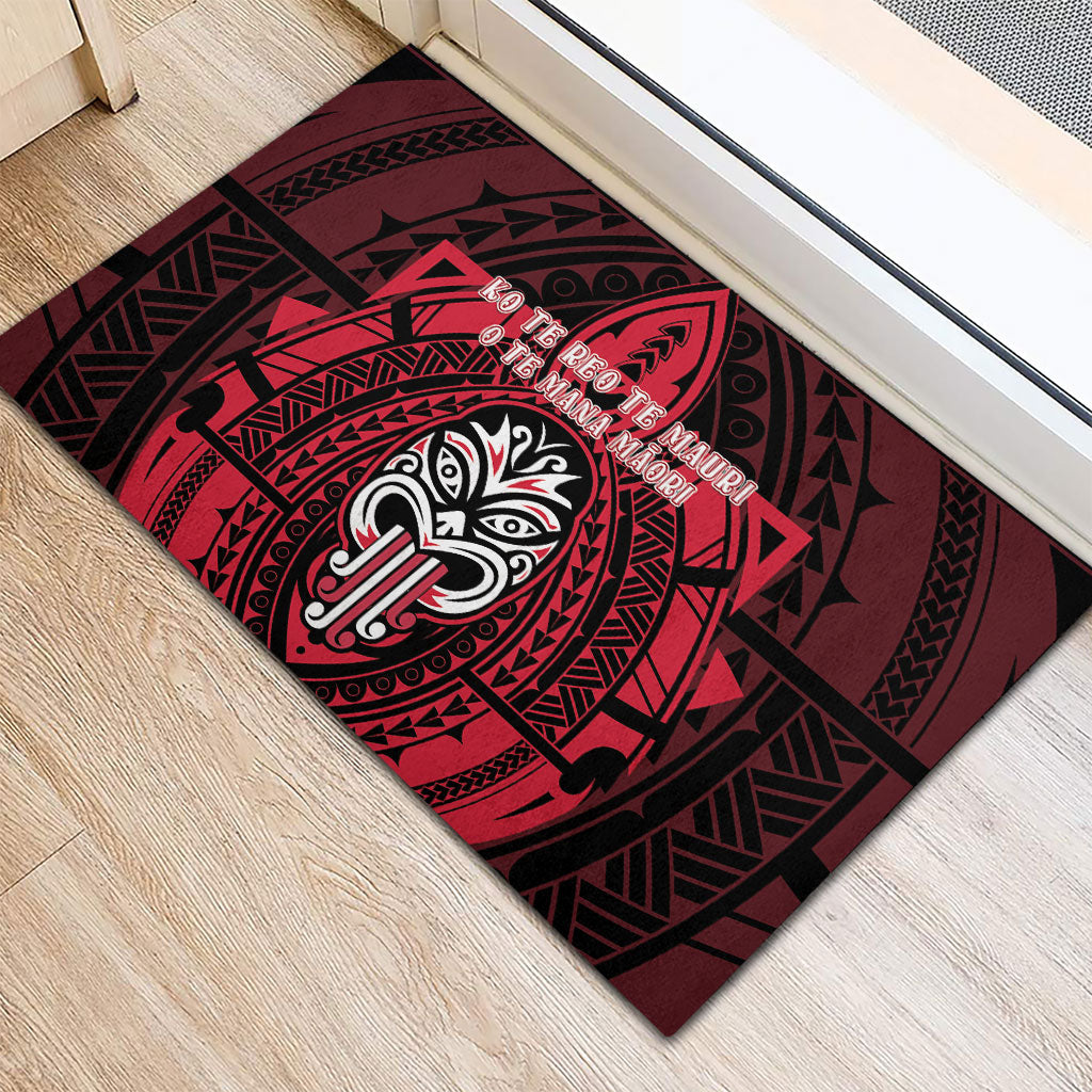 New Zealand Maori Language Week Rubber Doormat Te Wiki O Te Reo Maori Hei Tiki LT22 - Polynesian Pride