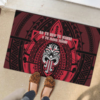 New Zealand Maori Language Week Rubber Doormat Te Wiki O Te Reo Maori Hei Tiki LT22 - Polynesian Pride