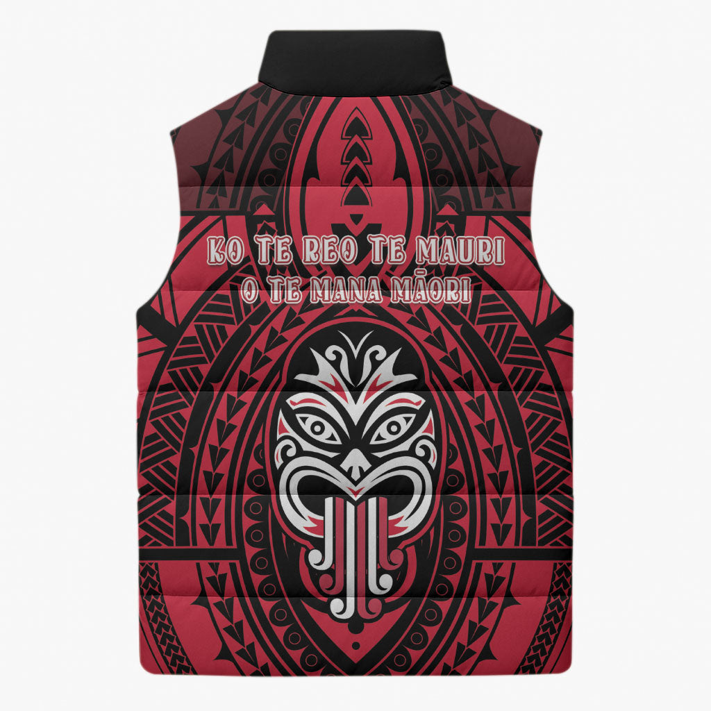 New Zealand Maori Language Week Sleeveless Puffer Jacket Te Wiki O Te Reo Maori Hei Tiki LT22 - Polynesian Pride