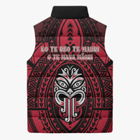 New Zealand Maori Language Week Sleeveless Puffer Jacket Te Wiki O Te Reo Maori Hei Tiki LT22 - Polynesian Pride