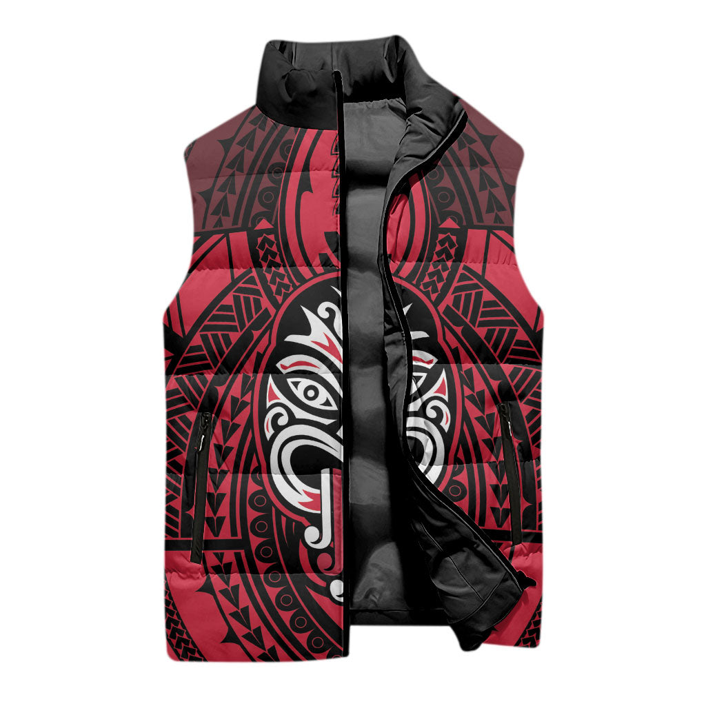 New Zealand Maori Language Week Sleeveless Puffer Jacket Te Wiki O Te Reo Maori Hei Tiki LT22 - Polynesian Pride