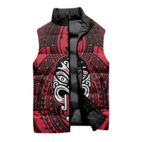 New Zealand Maori Language Week Sleeveless Puffer Jacket Te Wiki O Te Reo Maori Hei Tiki LT22 - Polynesian Pride