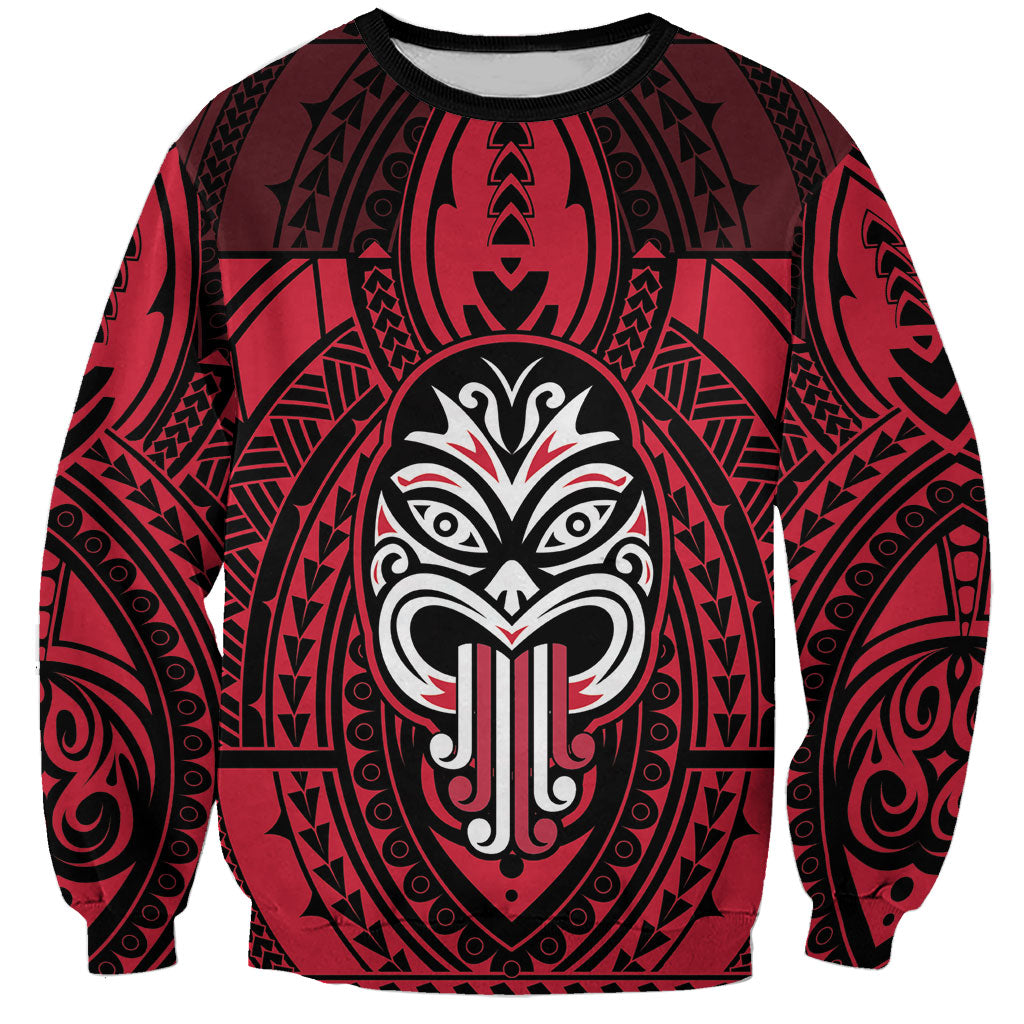 New Zealand Maori Language Week Sweatshirt Te Wiki O Te Reo Maori Hei Tiki LT22 Unisex Red - Polynesian Pride