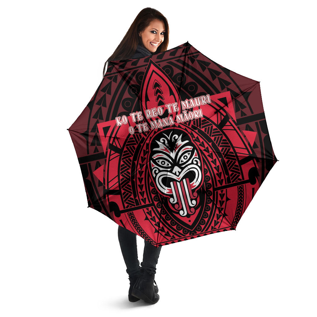 New Zealand Maori Language Week Umbrella Te Wiki O Te Reo Maori Hei Tiki LT22 - Polynesian Pride