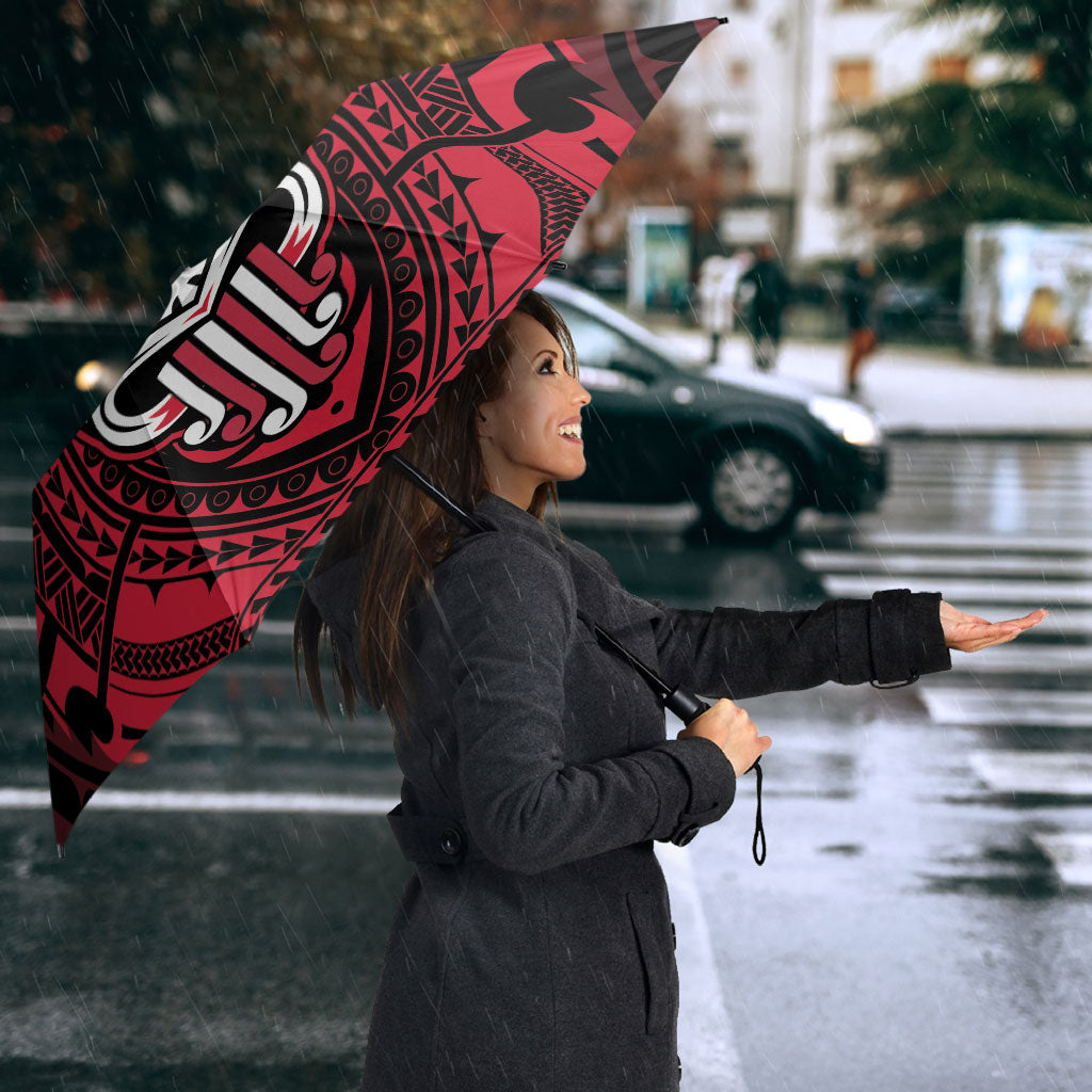 New Zealand Maori Language Week Umbrella Te Wiki O Te Reo Maori Hei Tiki LT22 - Polynesian Pride