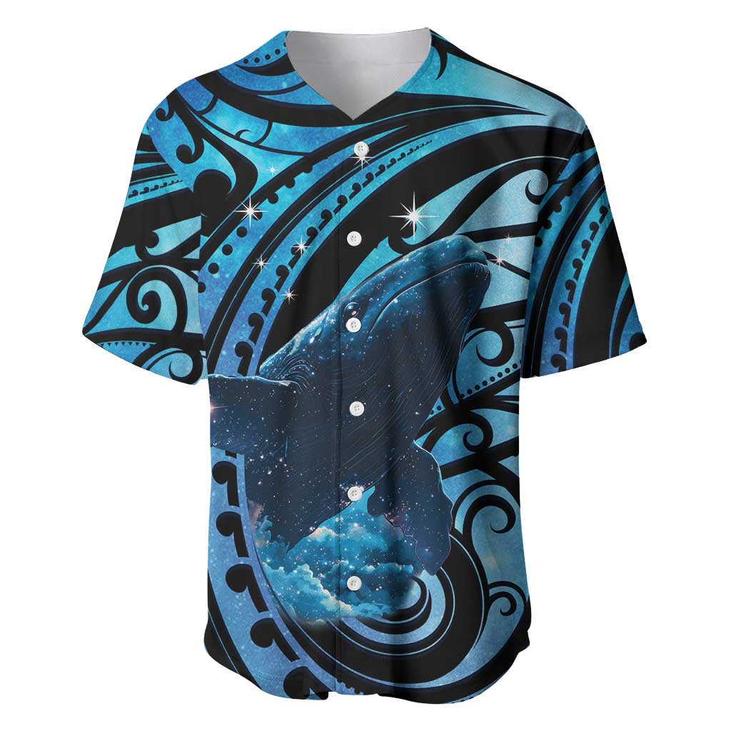 New Zealand Matariki Baseball Jersey Maori Humpback Whale Galaxy
