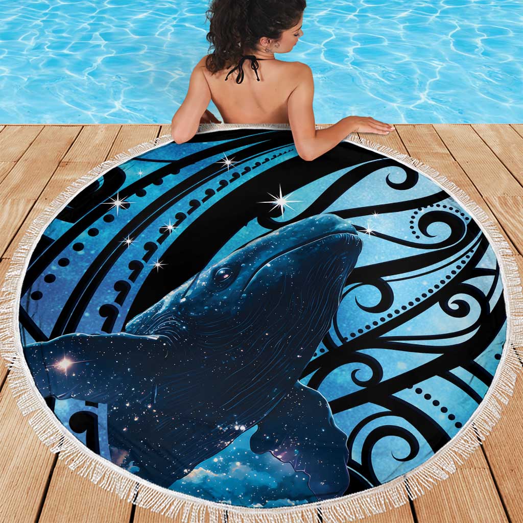 New Zealand Matariki Beach Blanket Maori Humpback Whale Galaxy LT22 - Polynesian Pride