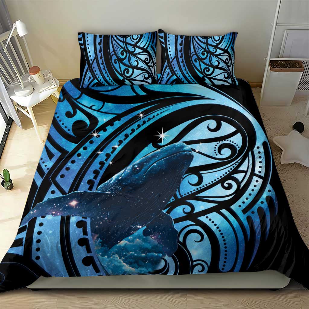 New Zealand Matariki Bedding Set Maori Humpback Whale Galaxy