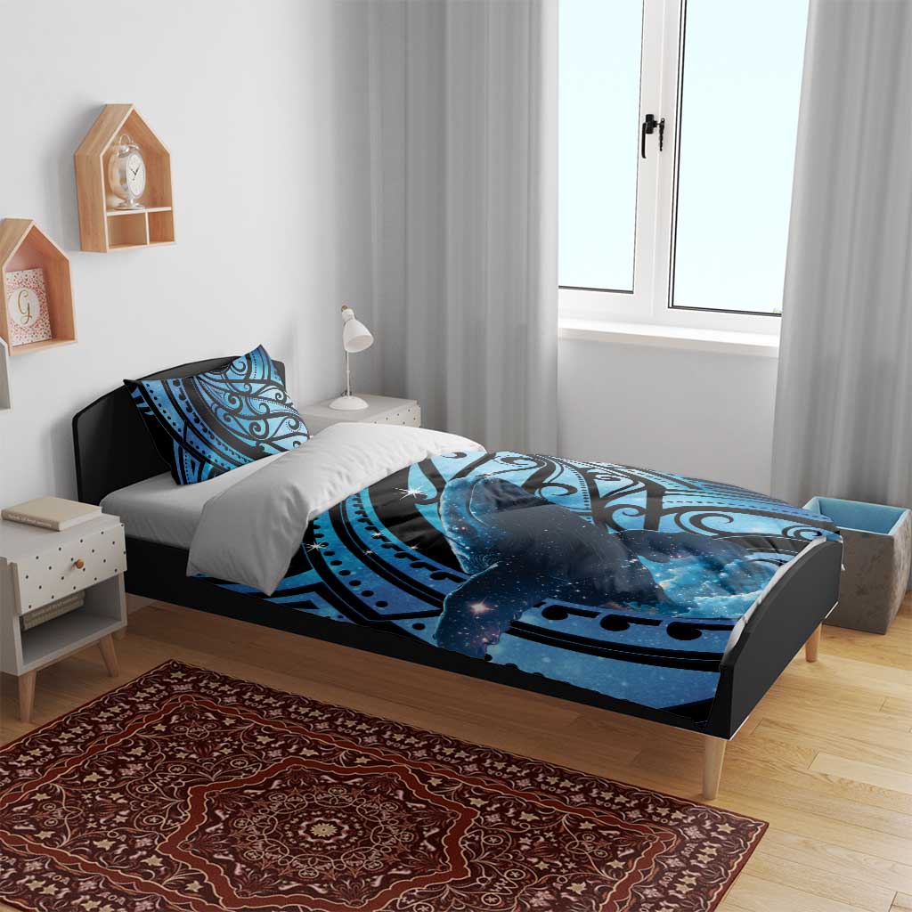 New Zealand Matariki Bedding Set Maori Humpback Whale Galaxy