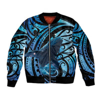 New Zealand Matariki Bomber Jacket Maori Humpback Whale Galaxy