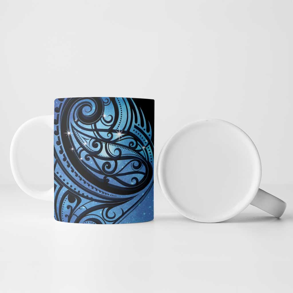 New Zealand Matariki Ceramic Mug Maori Humpback Whale Galaxy