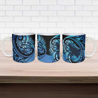 New Zealand Matariki Ceramic Mug Maori Humpback Whale Galaxy