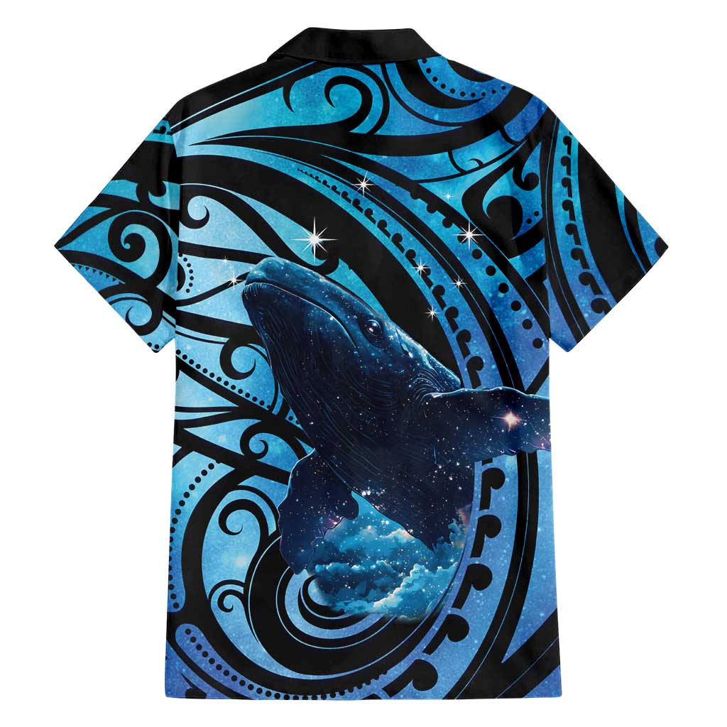 New Zealand Matariki Family Matching Tank Maxi Dress and Hawaiian Shirt Maori Humpback Whale Galaxy LT22 - Polynesian Pride