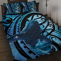 New Zealand Matariki Quilt Bed Set Maori Humpback Whale Galaxy