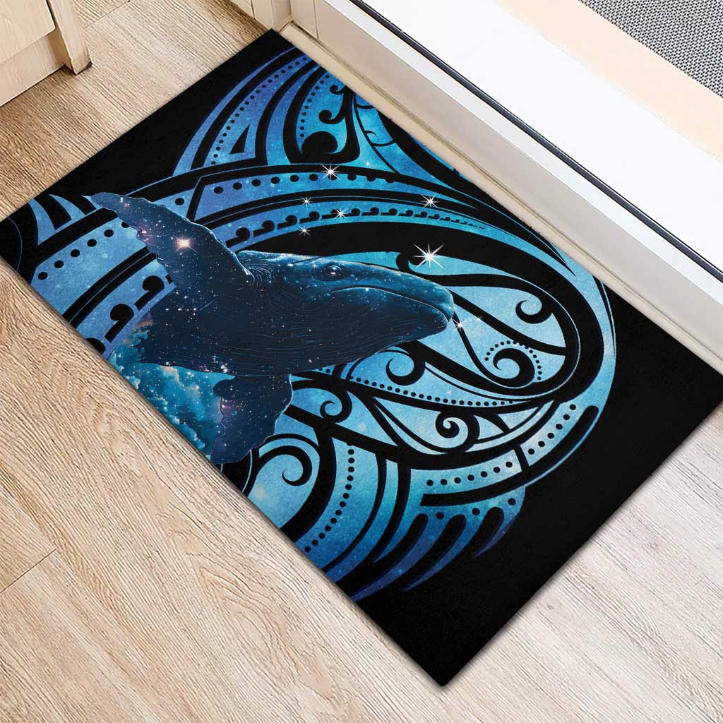 New Zealand Matariki Rubber Doormat Maori Humpback Whale Galaxy