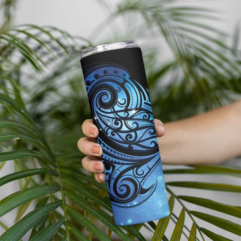 New Zealand Matariki Skinny Tumbler Maori Humpback Whale Galaxy LT22 - Polynesian Pride